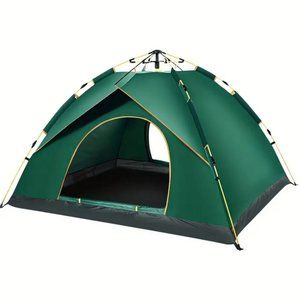 Outdoor Camping Tent, 3-4 Persons Fully Automatic Tent, Quick Open Sun-proof